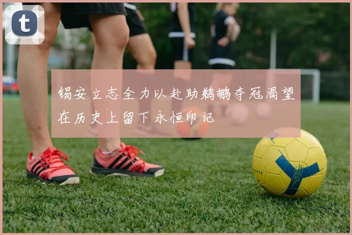 锡安立志全力以赴助鹈鹕夺冠渴望在历史上留下永恒印记